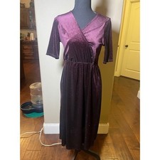 Party Dress  Orange Creek Velvet Sparkle Midi Dress V Neck Half Sleeve Elegant