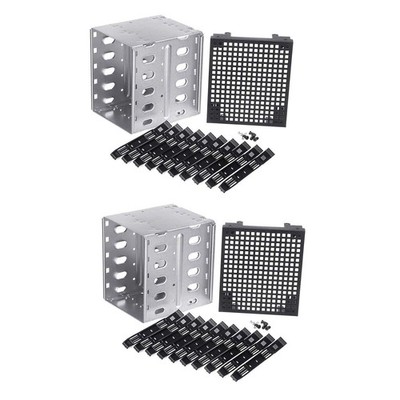 2X 5,25  Auf 5 x 3,5   HDD Cage Rack Festplattengehäuse Festplatten3265
