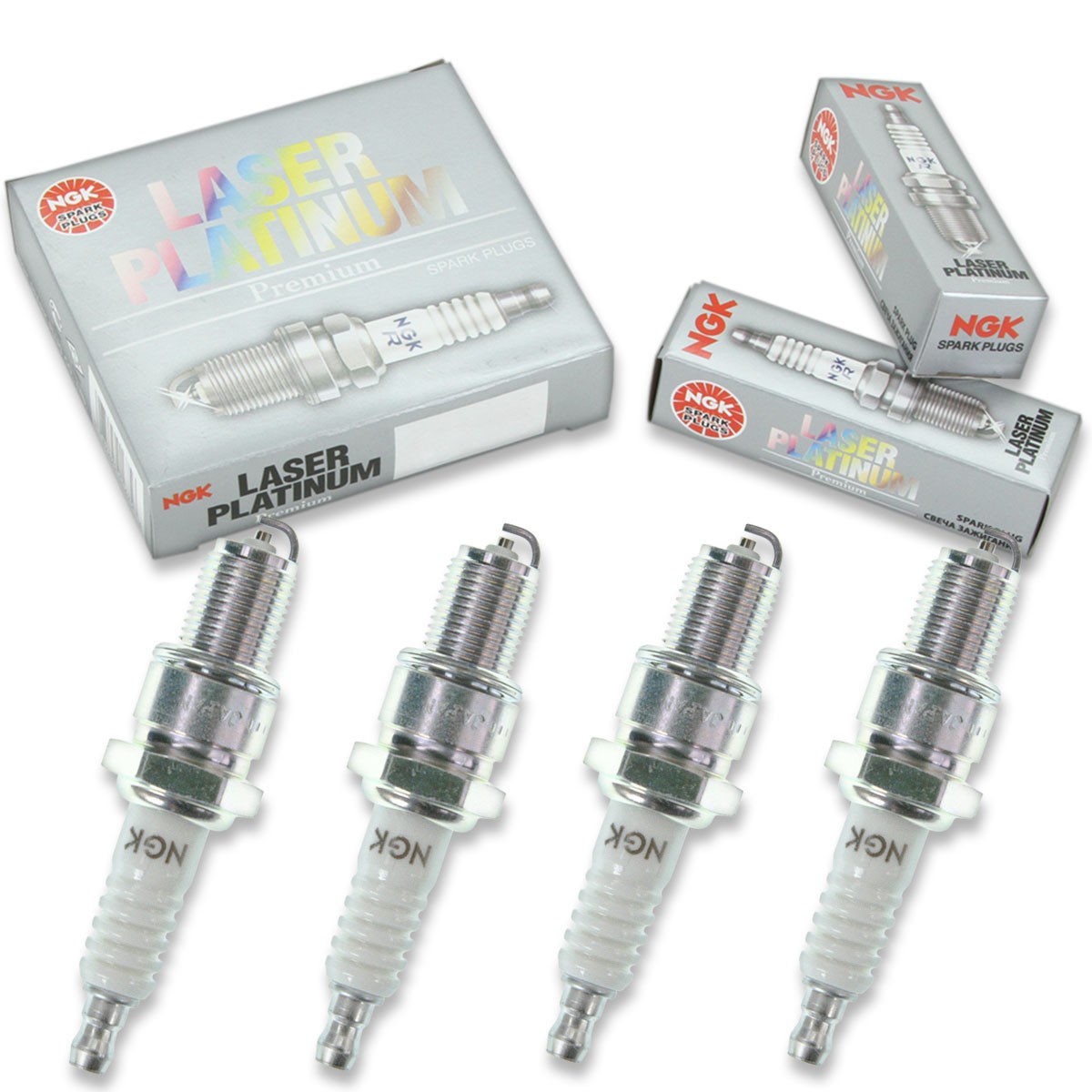 4 pc NGK 1675 PFR7S8EG Laser Platinum Spark Plugs for XP3922 IK16TT xu
