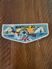 NENTEGO LODGE 20 Boy Scout uniform flap, patch badge, order of the arrow