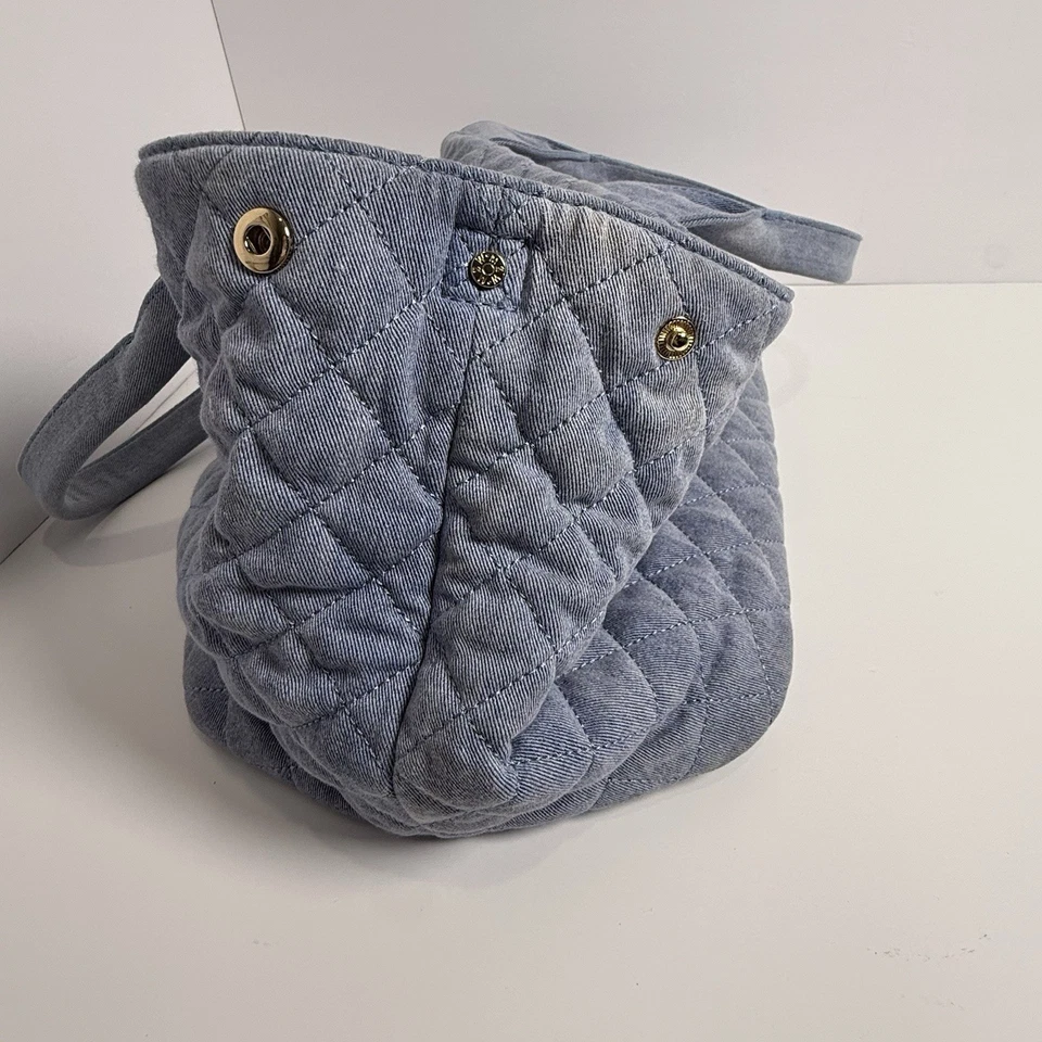Bolsa Tote MZ Wallace True Light Denim Média Metro City SEM ALÇA TIRACOLO LER - Imagem 4 de 4
