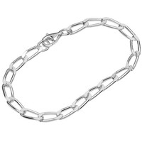 20Cm Armband 925 Sterling Silber Diamantiert Langpanzerkette Unisex Armkette