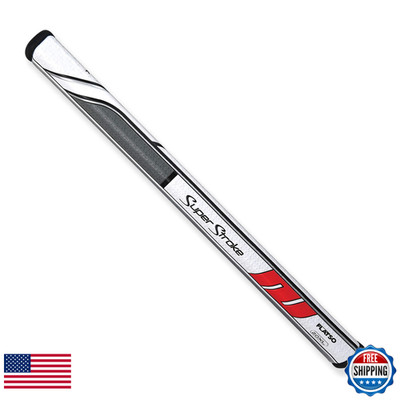 Superstroke Traxion Flatso Xlplus Golf Putter Grip White/Red/Gray Flatso Xl 2.0