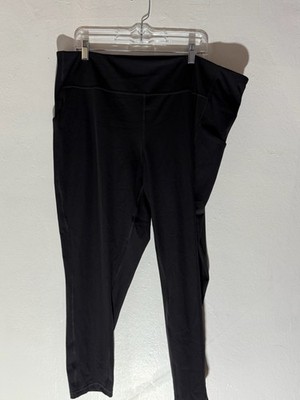 Tek Gear Leggings 3X Black Ultrastretch Athletic Activewear Workout Pants