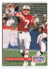 1992 Pro Set Hugh Millen #248 New England Patriots