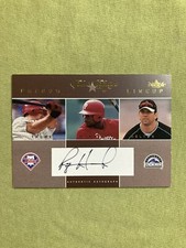 2004 Fleer Classic Clippings Phenom Lineup GOLD Ryan Howard Auto Card 14/50