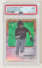 2021 Bowman's Best MARCELO MAYER Green Refractor /99 PSA 9 MINT