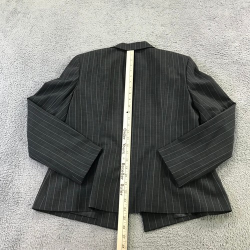 Black Label By Evan Picone Blazer Jacket Womens 14 Suit Sports Coat One Button - Picture 6 of 11