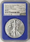 2021-(S) $1 Silver Eagle NGC MS70 Type 1 Struck at San Francisco