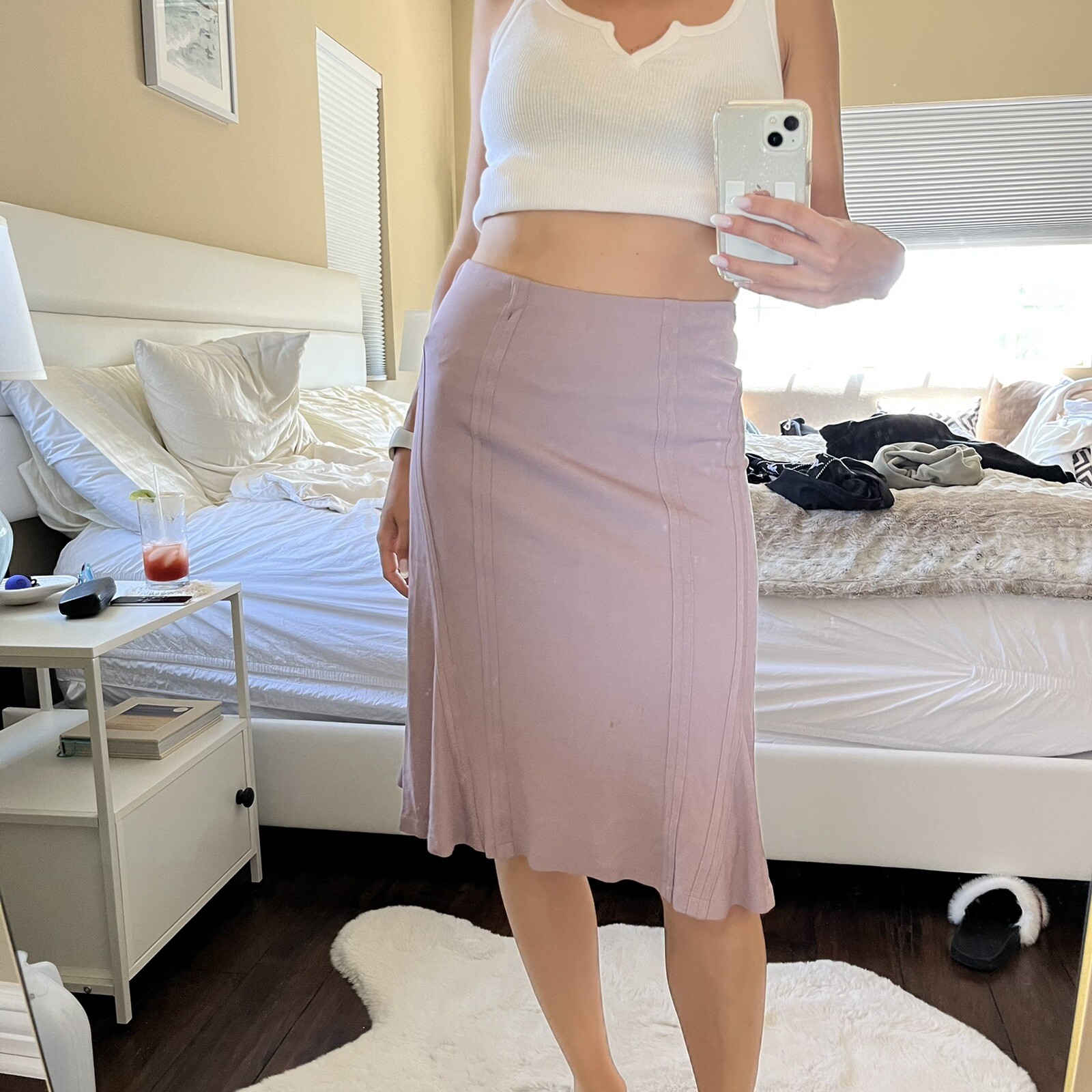 Gonna lilla Yves Saint Laurent taglia S