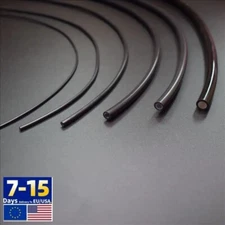 Black Cover Super Bright Solid Core End Glow Optic Fiber 1~10mm Thick Cable