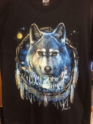 WILD - WOLF DREAMCATCHER T SHIRT 