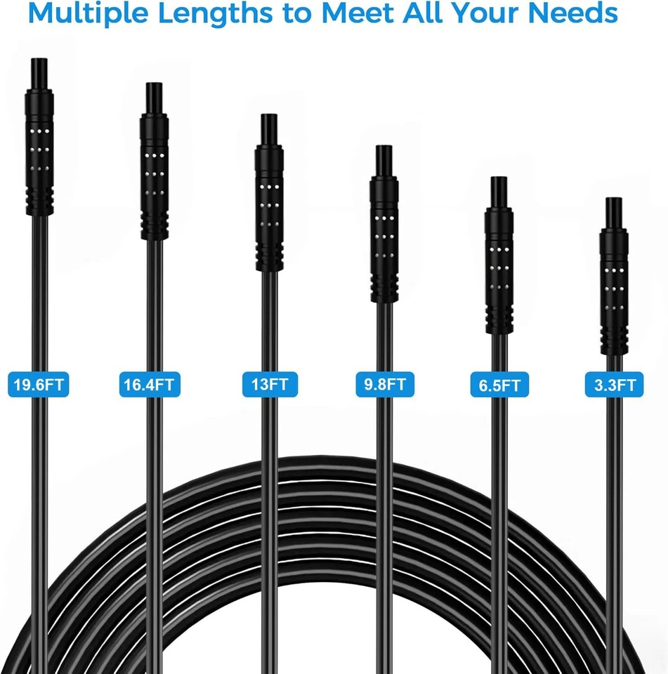 Car Rear View Backup Camera Extension Cable 4/5/6/8pin Car Dash Cam Cord Wire - Image 4 of 4