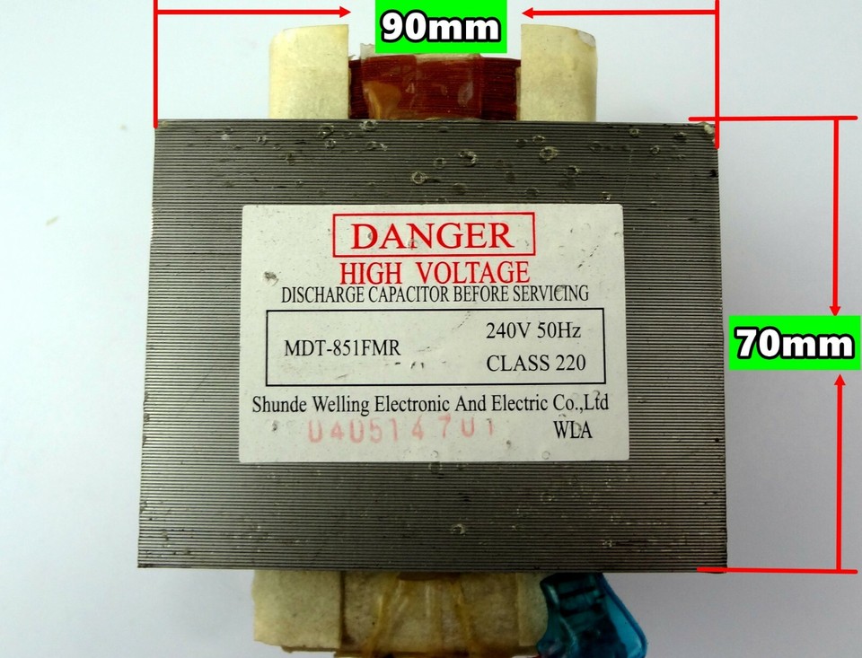 Microwave Oven Spare Parts Transformer Suits Many OEM Brand MDT851FMR