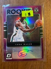 A58,034 - 2016-17 Donruss Optic Rookie Signatures Purple #48 Thon Maker Auto