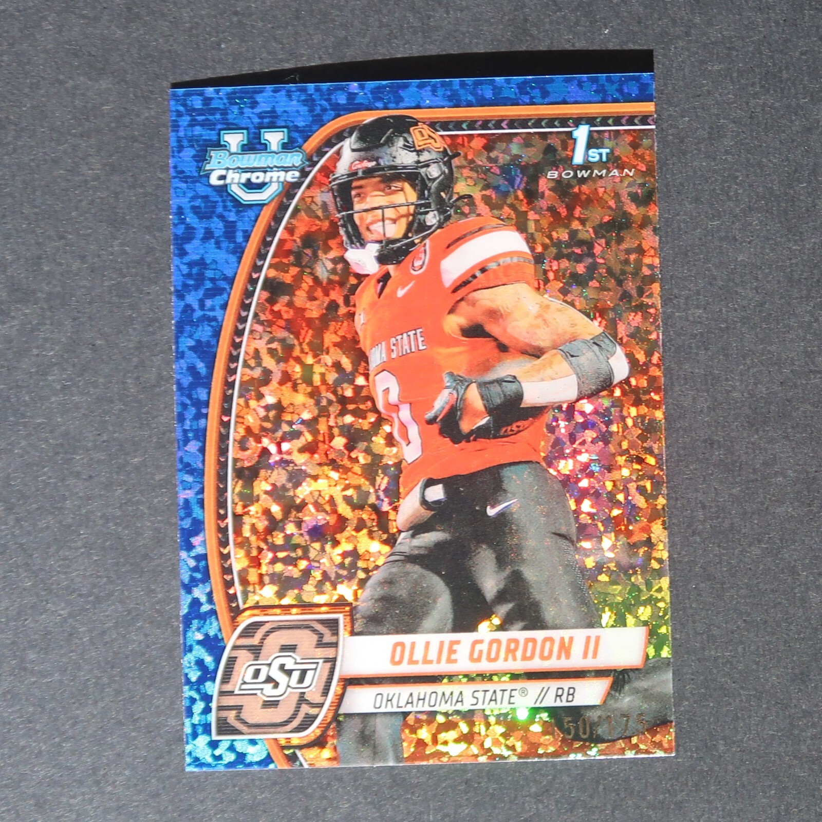 2024 Bowman U Chrome Blue Mini Diamond Ollie Gordon II /175 #197 1st bowman