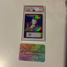 Leeds BRENDEN AARONSON AUTO 2/2 GRADED PSA 8 - 2022 LEAF VIVID NUMBERED AUTOGRAP