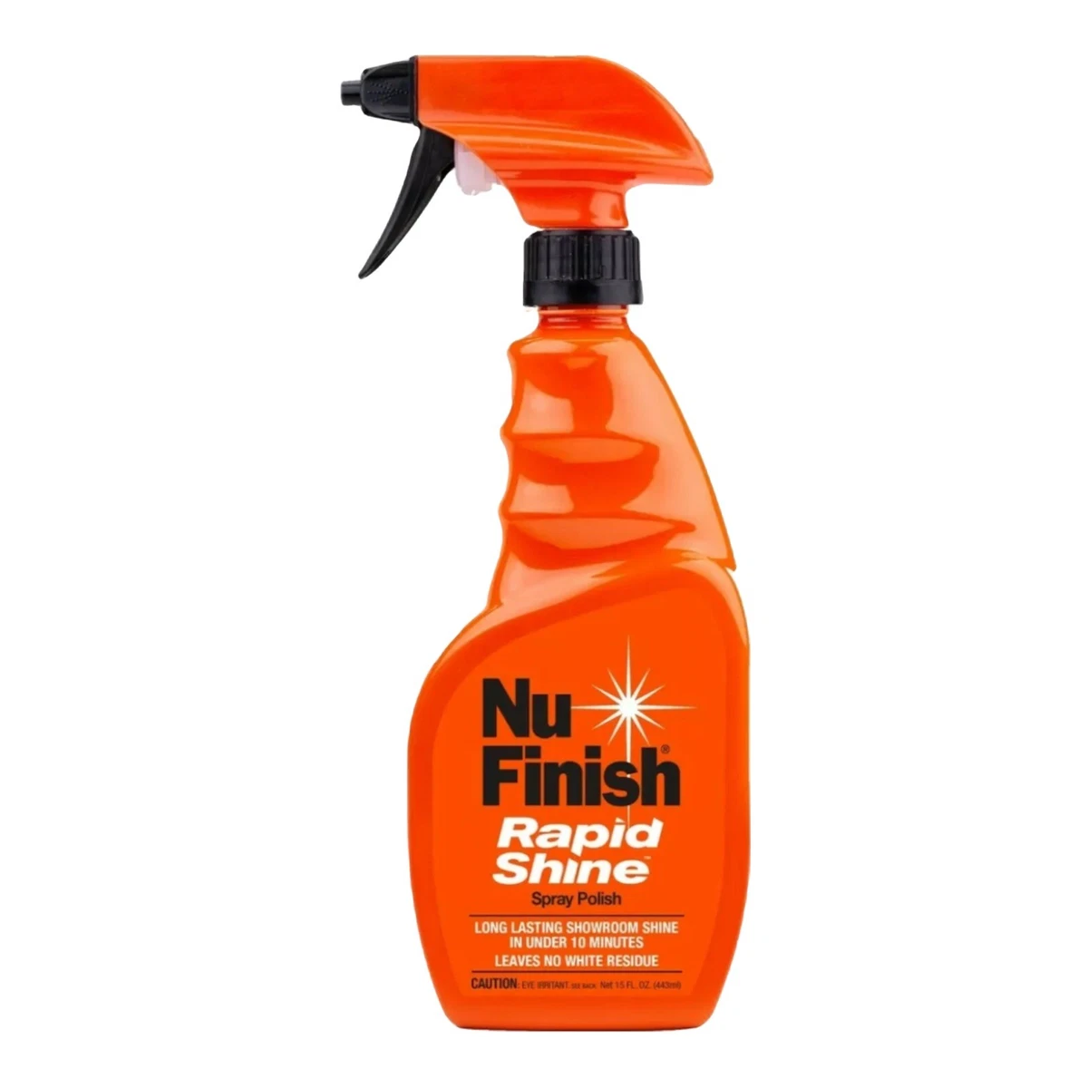 Nu Finish Rapid Shine Spray Detailer Polish 15oz Showroom Shine No White Residue