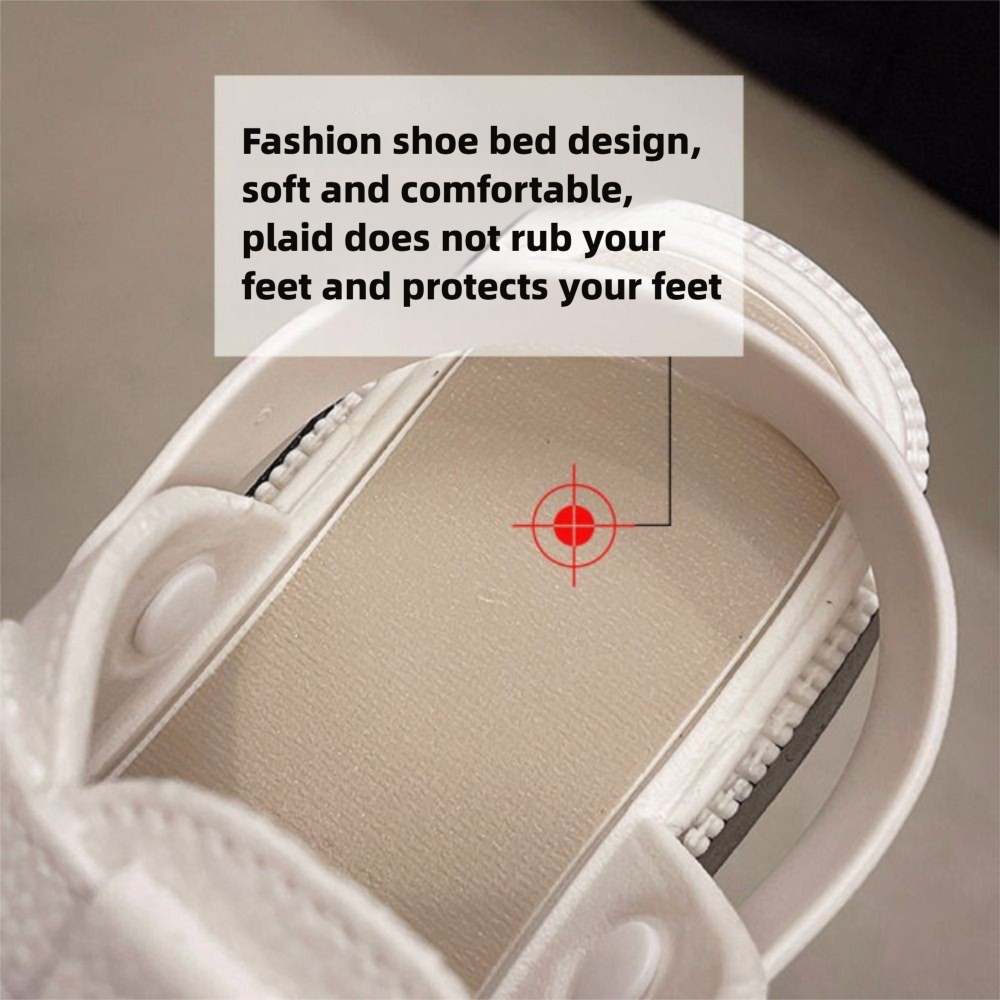 APL Sandali con suola spessa due stili design testa dutt mezze pantofole estate