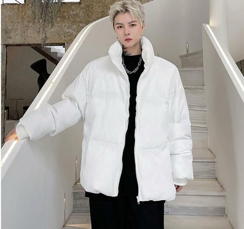 Mens Youth Korean Fashion Stand Collar Padded Puff Jacket Coat Outwear QAZX - Picture 6 of 15