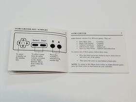 Sesame Street 123 Authentic Original NES Nintendo Manual Only *