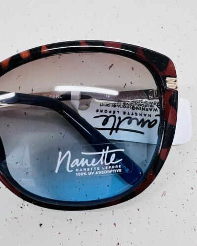 Womens Nanette Lapore  Aviator Designer Sunglasses Black Metal Frames u Womens Nanette Lapore Aviator Designer Sunglasses Black  main image 3
