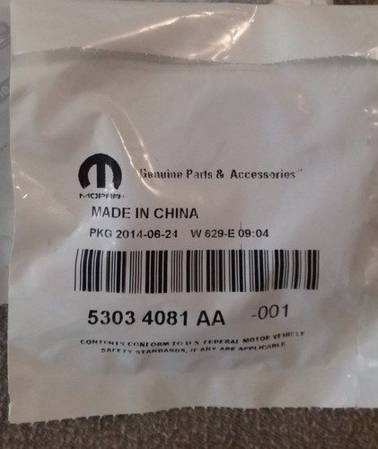 NEW GENUINE MOPAR 53034081AA INTAKE GASKET SEAL SET 8PCS (B2) - Picture 2 of 2