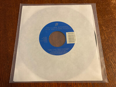 Rolling Stones 'Rock And A Hard Place' 1989 US 7'' Vinyl 45 Generic Sleeve