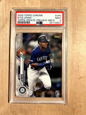 2020 Topps Chrome Kyle Lewis Update Preview NBCD #UP5 Graded PSA 9 MT