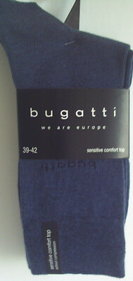 BUGATTI Herren Baumwollsocke Sensitive Comfort Top 3-Paar-Pack