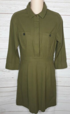 green utility shirt dress Utility Shirt Dress – Evolverie Clothing main image 0