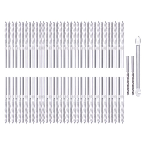 70 Pack T316 Stainless Steel Right&left Handed Thread Screws Deck Railing Kit - Picture 4 of 14
