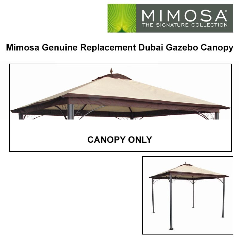 Mimosa Genuine 3 x 3m Dubai Gazebo Replacement CANOPY ONLY Water