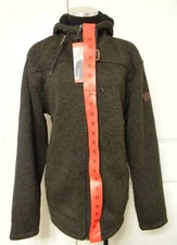 Rugged Elements Men's Brown  Mountain Fleece Hoodie Size M