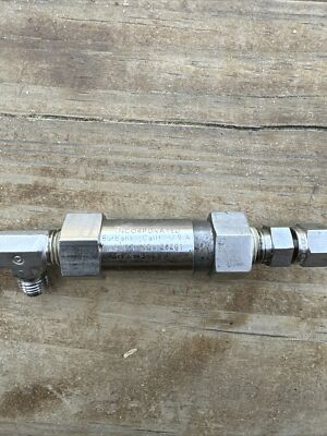 #ad HASKEL 28201 VALVE CHECK GAS PRESSURE 10000PSI HYD PRESSURE 15000 STAINLESS $80.00
