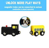 AC7506 Wooden Train Set - My busy town (80 pieces) Standard Tracks, Upgradable - Picture 11 of 11