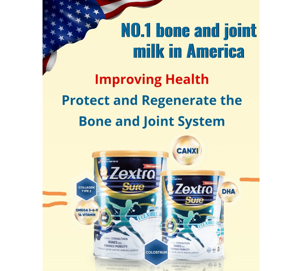 Original Zextra Sure Milk Powder 400g Knee Joint Pain Relief Bones