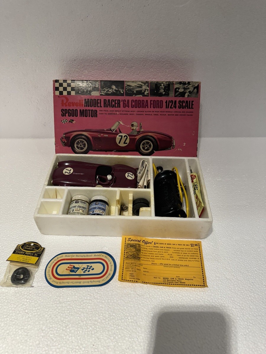 vintage Revell 1/24 (Shelby) COBRA Ford Model Racer Slot Car Kit