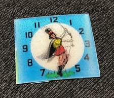 Lenticular Flicker Motion Blinky Marching Band Clock Face Majorette Blue White