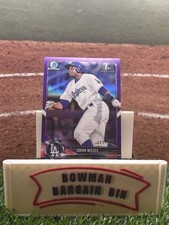 2018 Bowman - Chrome Prospects Johan Mieses #BCP19 Purple Refractor /250 (RC)