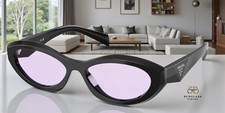 PRADA PR 26ZSF 16K40J Black Violet 56 mm Women's Sunglasses