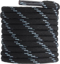 CCSOFTIME Round Work Boot Laces Heavy Duty,Strong Boots Laces for Walking