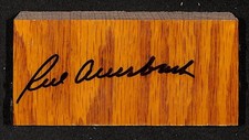 Red Auerbach Autographed/Signed Boston Garden Parquet Floor 4x2x1 PSA/DNA 204161