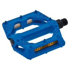 pair of plastic pedals with big pin 9/16 blue WELLGO bicycle