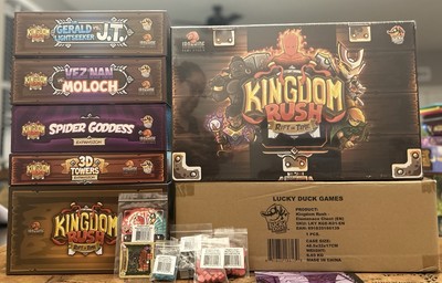 Kingdom Rush Board Game Rift in Time and Elemental Uprising all-in pledge Bundle