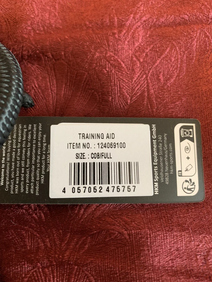 Sistema de estocada estilo HKM Pessoa negro caballo completo / mazorca tamaño ajustable nuevo Foto 4 de 4