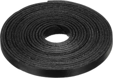 uxcell 3.3 Yards 8mm Flat Leather Cord, Lacing x 8mm, Black 