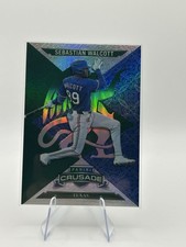 2025 Panini Crusade -Sebastian Walcott /249- Green Crusade #2 Texas Rangers