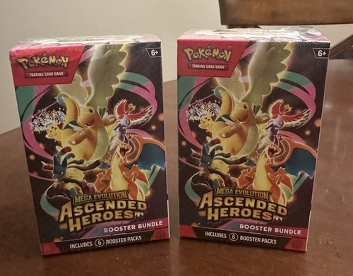 2x Pokémon TCG: Ascended Heroes Booster Bundle FACTORY SEALED