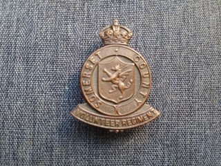 #019 SOMERSET COUNTY VOLUNTEER REGIMENT CAP BADGE